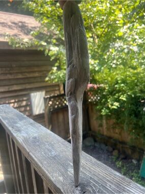 Natural Beach Driftwood Sculpture Long Pale Gray PNW Sea Home Decor DIY